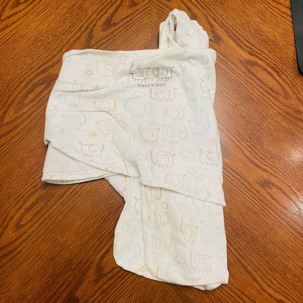 Halo SleepSack Swaddle, Newborn, Elephants, Very good condition